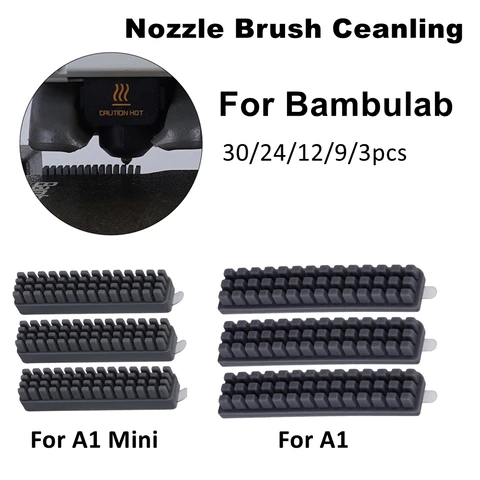 KINGROON Щетки для чистки Bambu Lab A1/A1 mini  (30/24/12/3 шт)