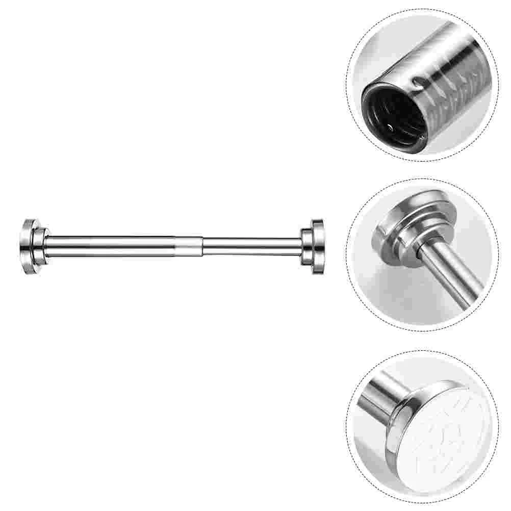 

Shower Curtain Rod Stainless Steel Pole Punch-free Tension Clothes Drying Door Wardrobe Nail-free Rods for windows