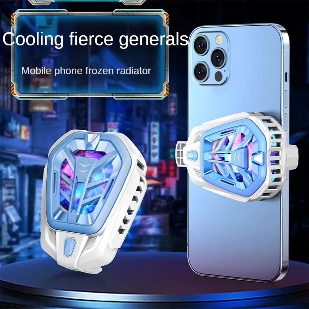 

Does Not Block The Hand Mobile Phone Radiator Colorful Lights Effect TYPE-C Cooling Back Clip Radiator Fast Cooling Cooler