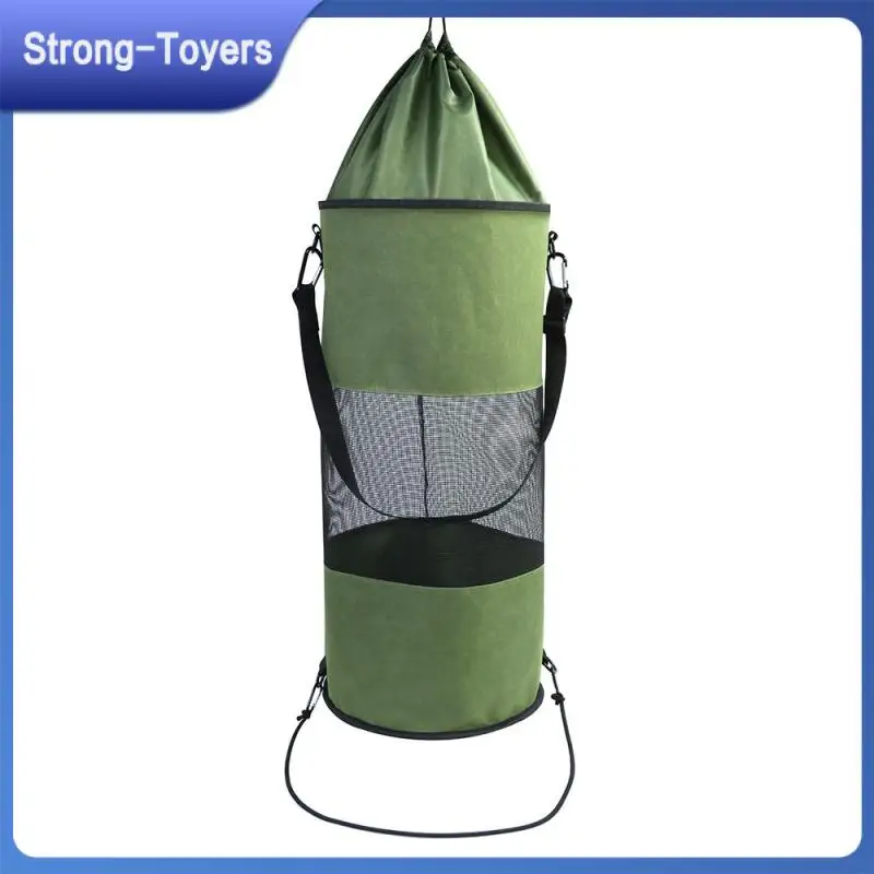 

Boat Trash Bag Large Capacity Cruise Ship Rubbish Holder Camp Yacht Kayak Garbage Storage Bag Foldable Hanging Organizer Pouch