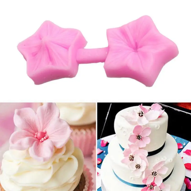 

1pc Silicone Fondant Cake Mould Flower Petal Cake Cookies Decorating Handmade Soap Molds Baking DIY Mold for Kitchen Accessories