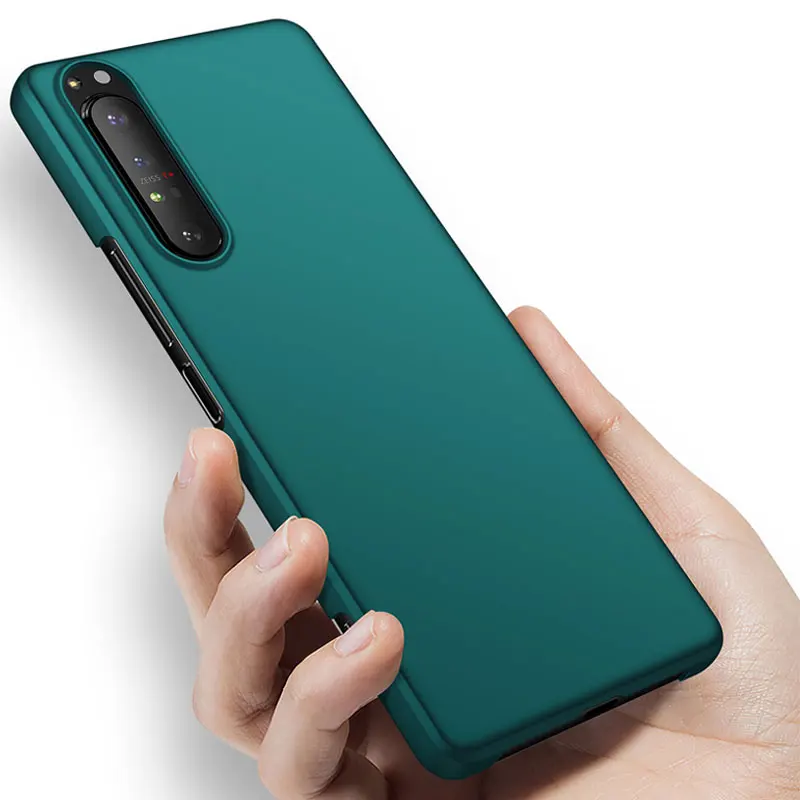 

For Sony Xperia 10 II Case Luxury Hard PC Matte Phone Case Cover for Sony Xperia 1 II 10 5 1 III Ace Shockproof Back Cover Shell