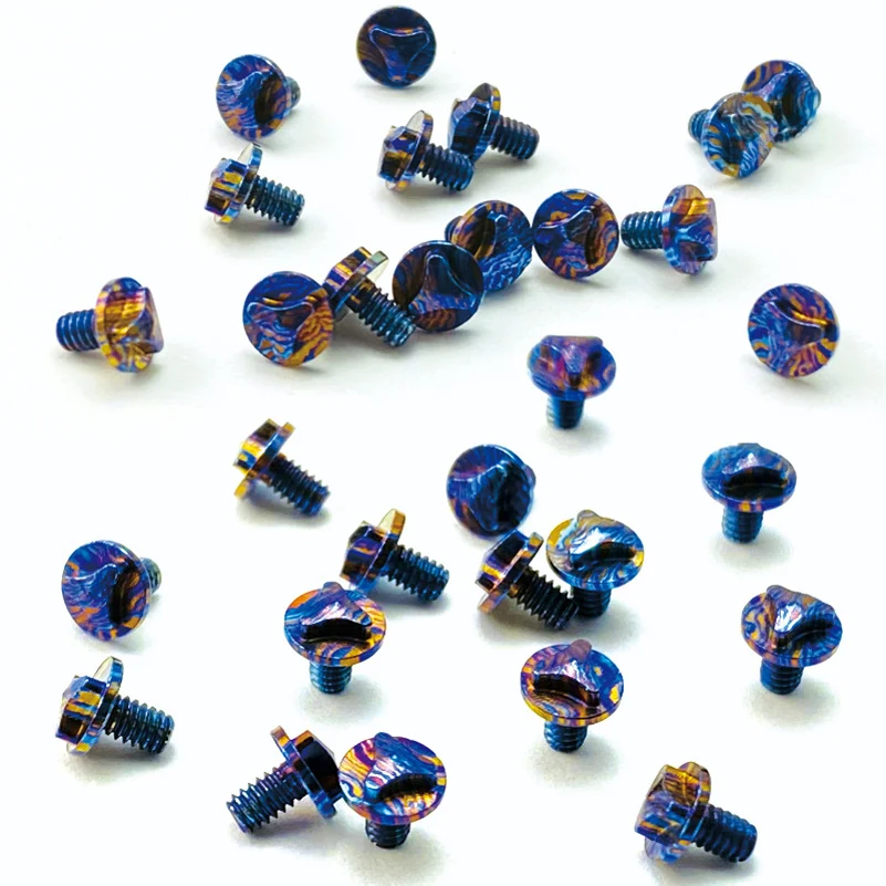 Timascus титановый дамасский материал OTF разобранный нож треугольные винты для Microtech