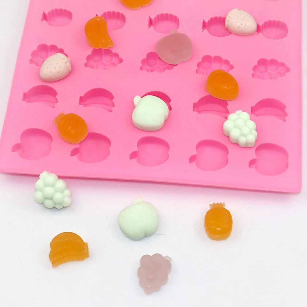 

Силиконовая форма для шоколада, яблока, банана, винограда, ананаса, клубники