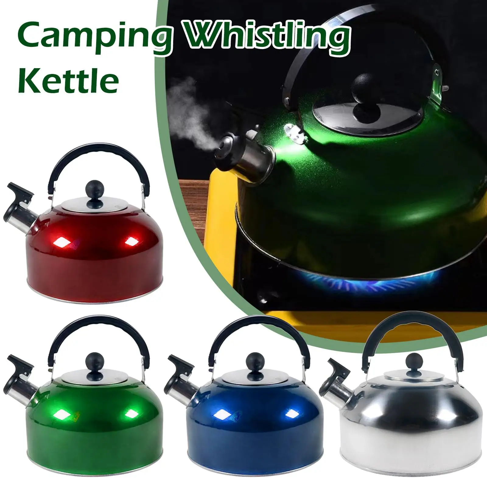 

Stainless Steel Thickening Sounding Kettle Large Capacity Whistle Extra Thick Kettle Induction Cooker Gas Stove Gas Universal