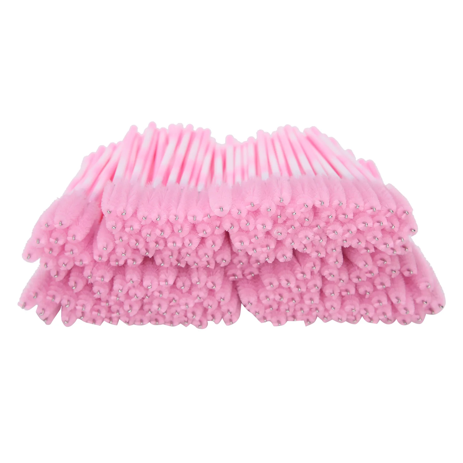 

200pcs Disposable Portable Lash Brush Travel Mascara Eyelash Brush Makeup Tool AccessoryPink