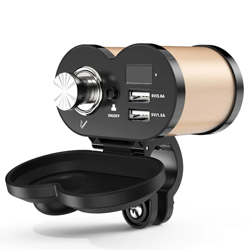 Прикуриватель с 2-мя USB-портами и вольтметром