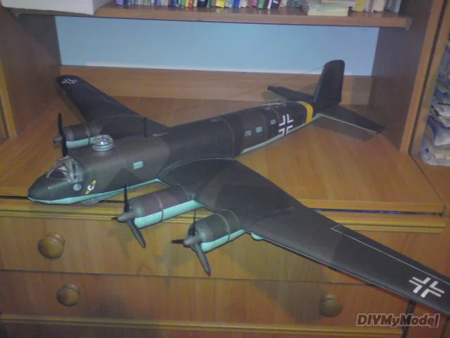 

DIYMyModeI German Navy Woolf FW-200 Eagle patrol bomber DIY Handcraft Paper Model KIT Handmade Toy Puzzles Gift Movie props