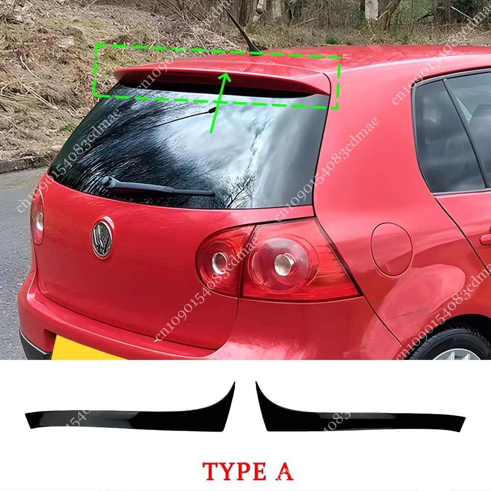

Для Volkswagen Golf 5 MK5 GTI R32 Hatchback 2004-2009 2 шт. ABS задний багажник, окно, боковое крыло, спойлер Canard Splitter Lip Trim