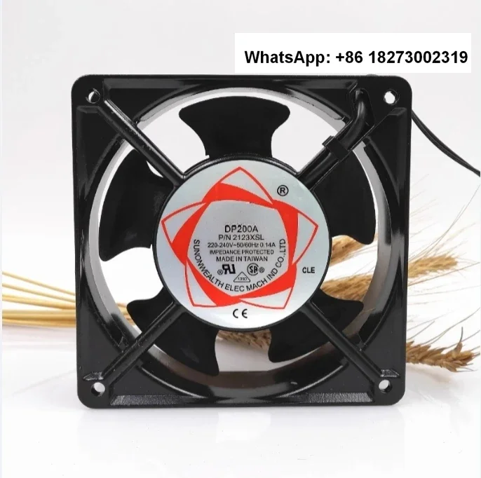 Вентилятор охлаждения шасси DP200A P/N2123XSL/HSL 12038 мм 220 В