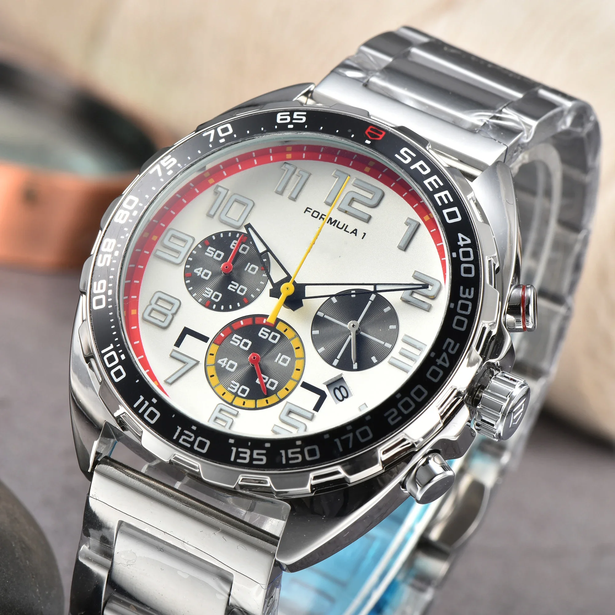 

Hot Top Sale Luxury Original Brand Quartz Watches for Mens Classic FORMULA 1 Racing Team Watch Chronograph Automatic Date Clocks