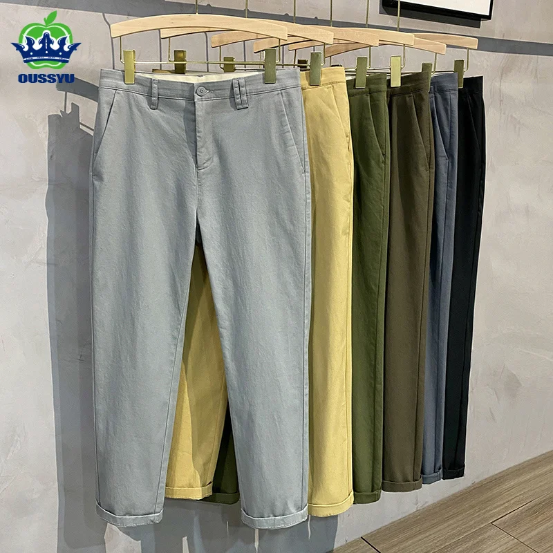 

2023 New Casual Pants Men Sprin Summer Business Fasion Comfortable Stretc Cotton Strai Jeans Trousers Male Classic 6 Color