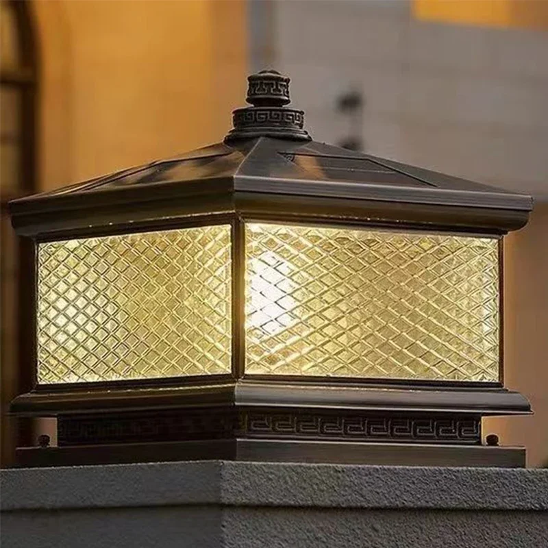 TINNY уличная лампа на солнечной батарее винтажная креативная китайская латунная