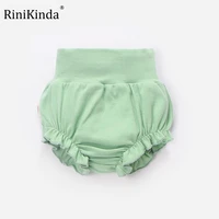 rinikinda cotton ruffle toddler infant diaper covers bloomers bottoms sweet high waist elastic lace ruffles shorts