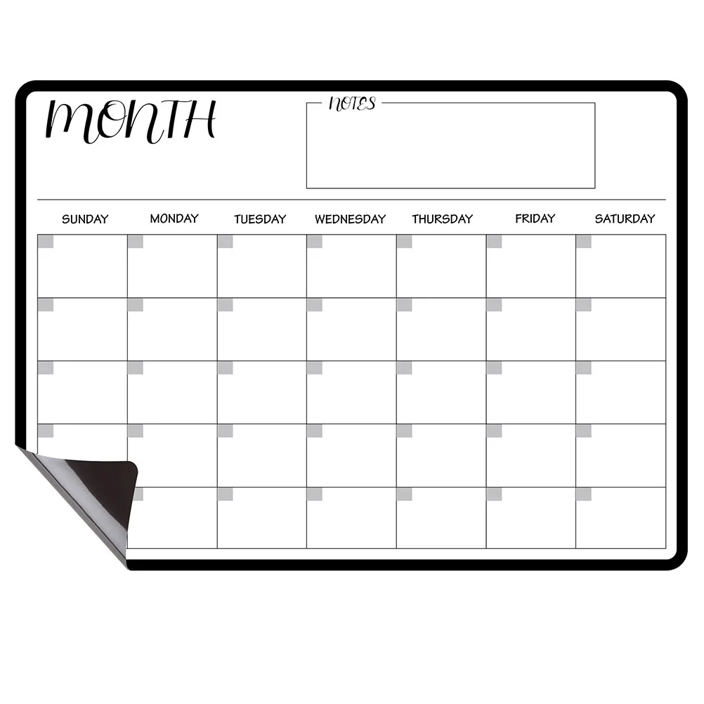 

Calendar Board Magnetic Fridge Erase Drywhiteboard Weekly Wall Monthly Schedule Refrigerator Chart Kids White Chore Planner