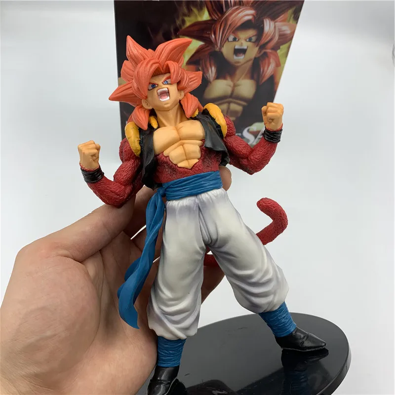 Фигурка из м/ф Драконий жемчуг Z Gogeta Goku Super Saiyan 4 аниме с красными волосами ПВХ