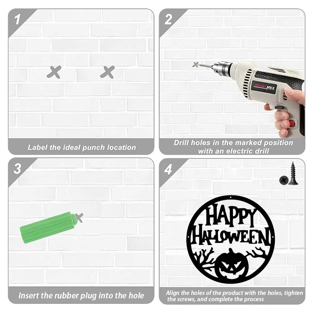 1 шт. декоративная Водонепроницаемая виниловая наклейка Хэллоуин