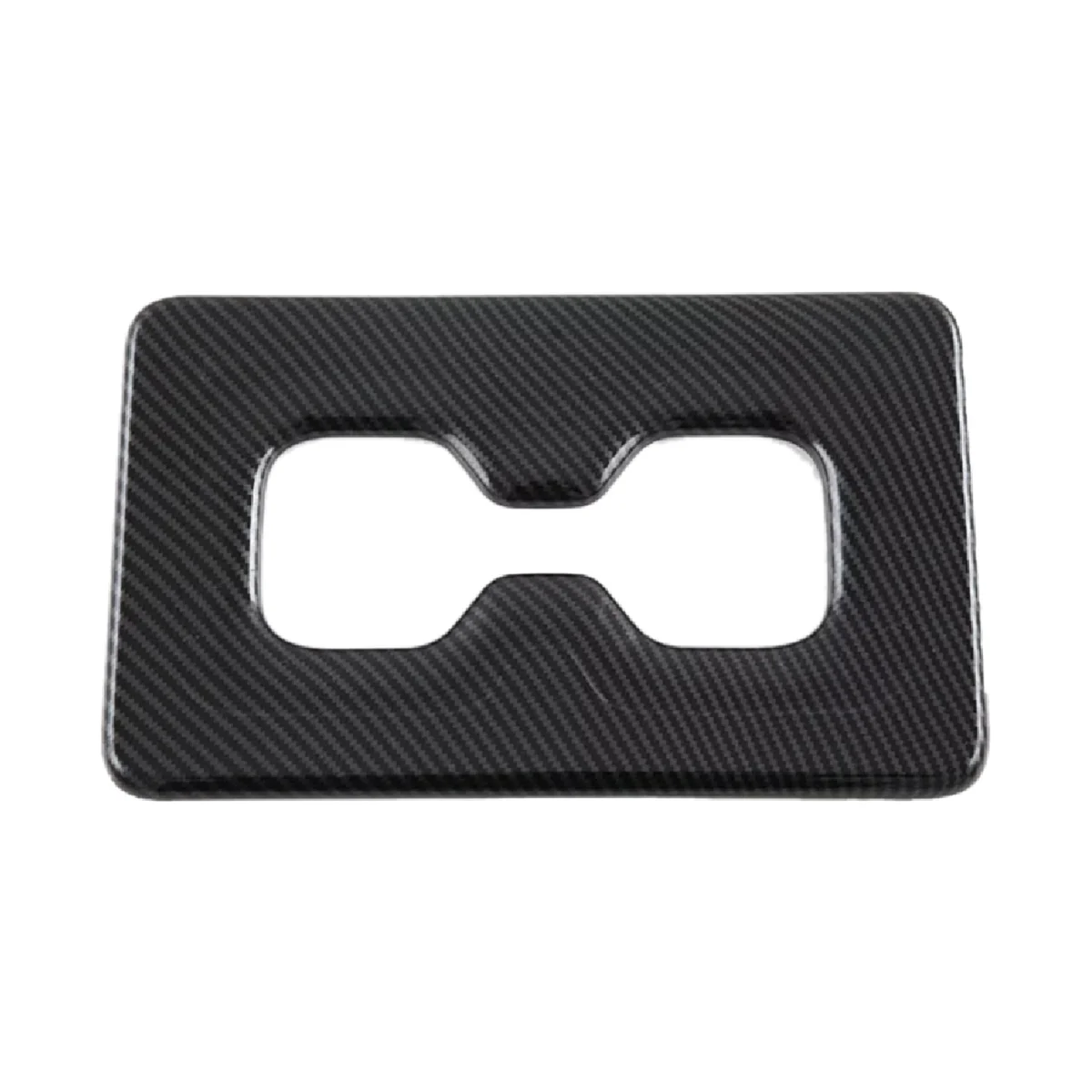 

Car Carbon Fiber ABS Interior Rear Back Water Cup Holder Panel Trim Frame for 2022 2023