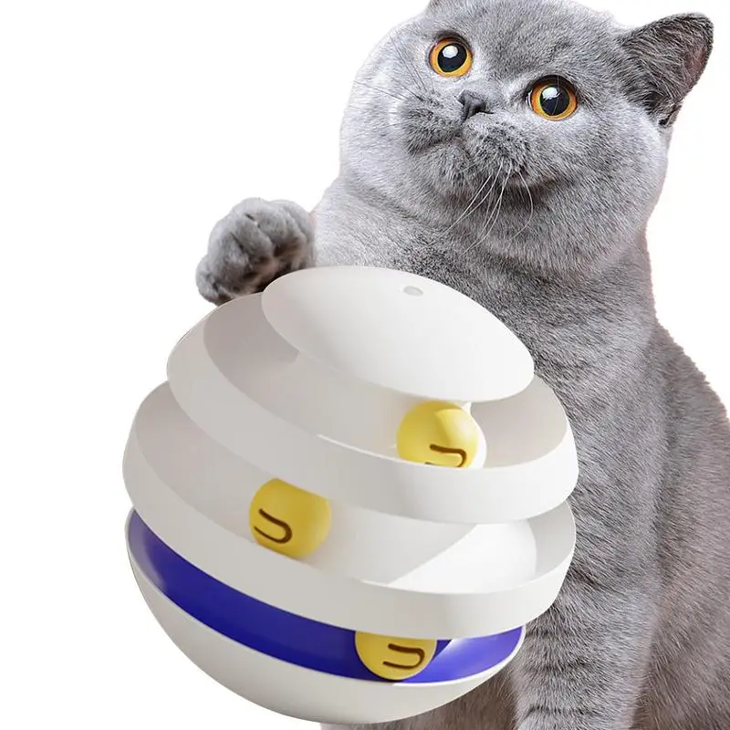 

Cat Ball Toy Cat Exercise Wheel Ball Kitten Toy Cat Toys For Indoor Cats Track Balls Indoor Exercise Cat Kicker Cat Supplies Cat