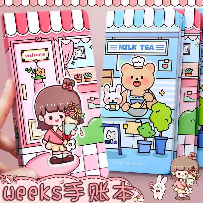 Netizen Fairy Weeks Hand Book Inside Grid Weekly Plan Book New Cute Grid Hand Book  Korean Stickers