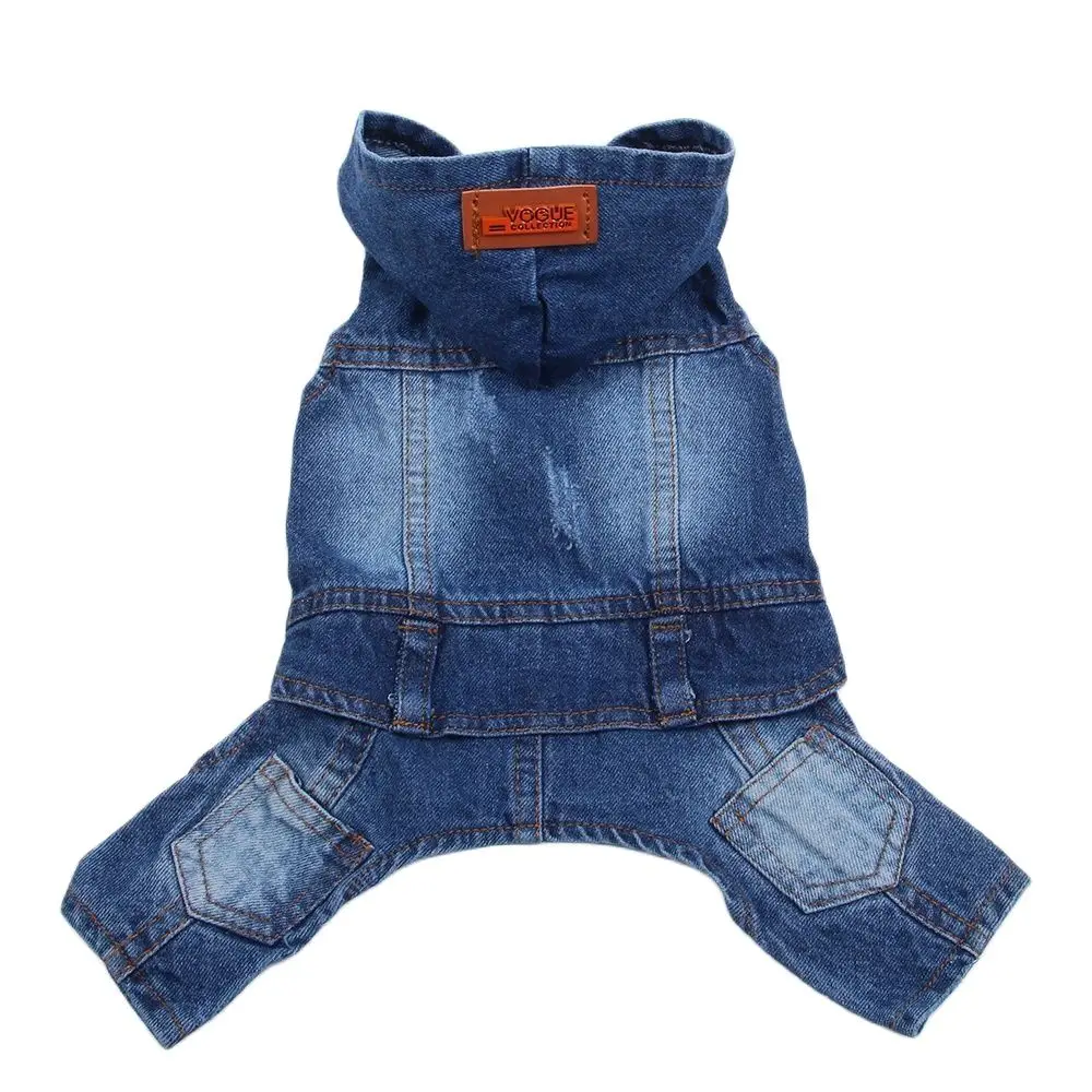 

Pet Dog Jean Jumpsuit Pants Denim Cat Puppy Coat Jacket Spring/Summer Clothes Apparel 6 Sizes