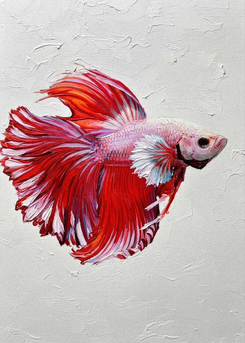 

Классическая картина на холсте "Красный Кои"