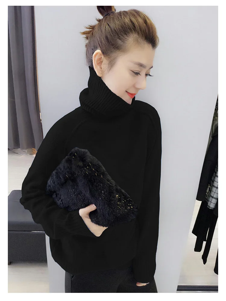 

Sweater Women Winter Autumn Long Sleeve Pullover Women Basic Sweaters Women Korean GRAY22