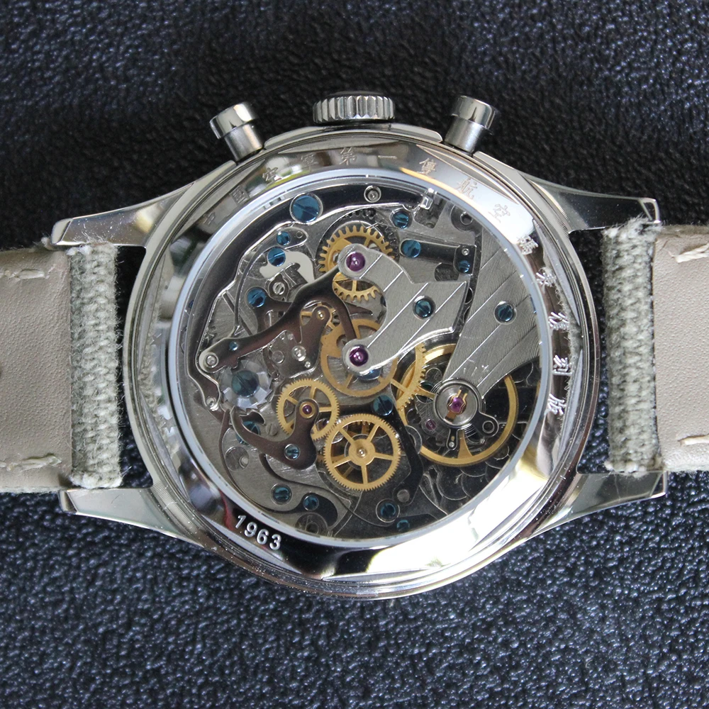 Часы-хронограф мужские с пневматическим сапфиром 40 мм