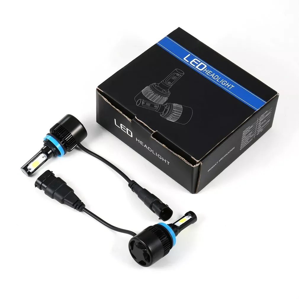 

1 Pair LED Headlights 8000 LM Extremely Bright COB Chip H11 H8 6000K Xenon White 76W Fog Lights Headlight Bulbs Conversion Kit