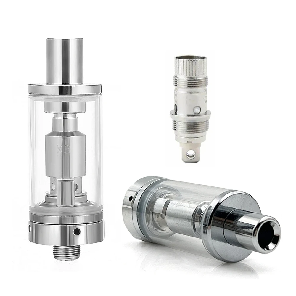 K3 Atomizer Pyrex Glass TPD Compliant BVC Nautilus Aio NS Coil for 510 Thread Battery |
