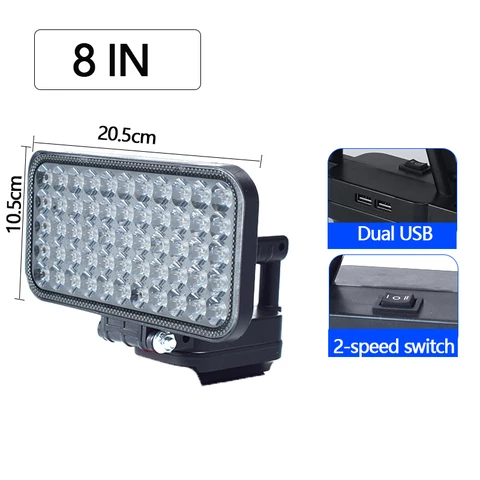 Портативный светодиодный фонарь Makita 3/4/5/8 дюйма