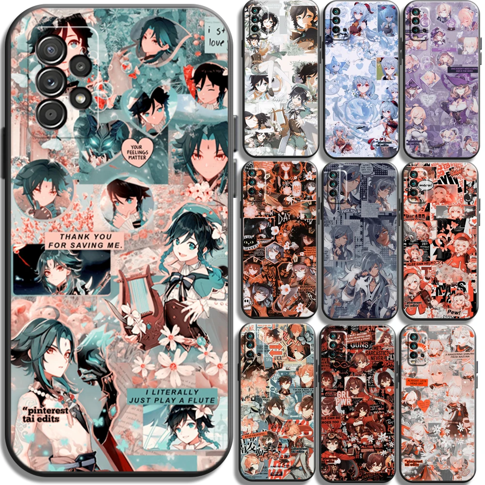 

Genshin Impact Anime Funda Phone Cases For Xiaomi Redmi Redmi 7 7A Note 8 Pro 8T 8 2021 8 7 7 Pro 8 8A 8 Pro Soft TPU