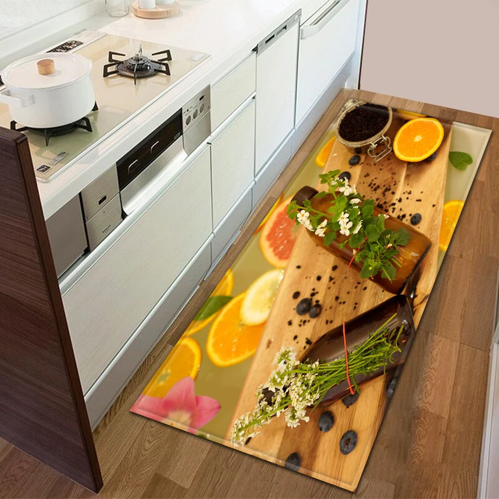 

Modern Kitchen Mat Entrance Doormat Bedroom Living Room Rug Home Hallway Bath Anti-Slip Floor Decoration Children Carpet Custom