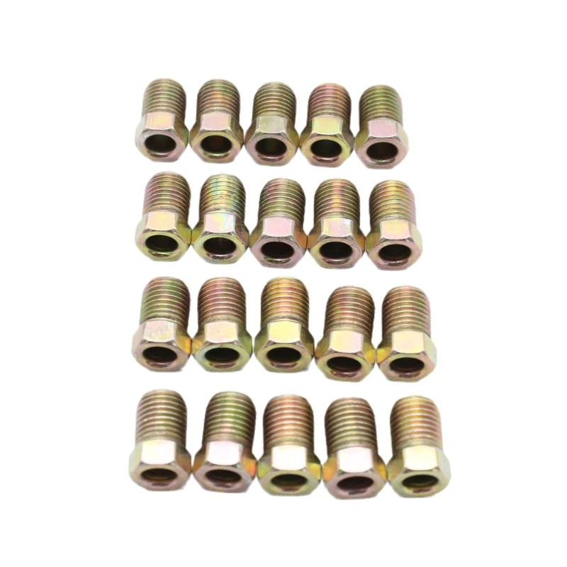 

3/8-24 Inverted Tube Nuts Fitting Inner Thread Nut for 3/16 inch Tube Brake Line Dropship