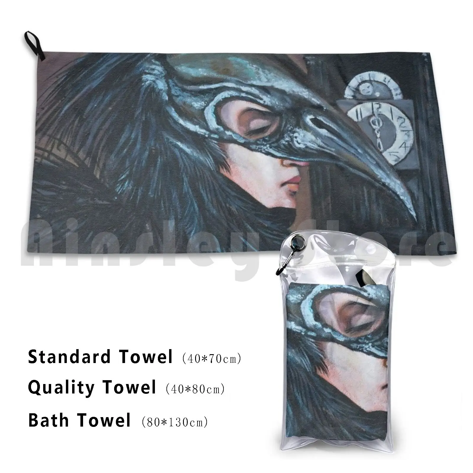 Полотенце Nevermore шляпа Ворон Poe Эдгар Аллан