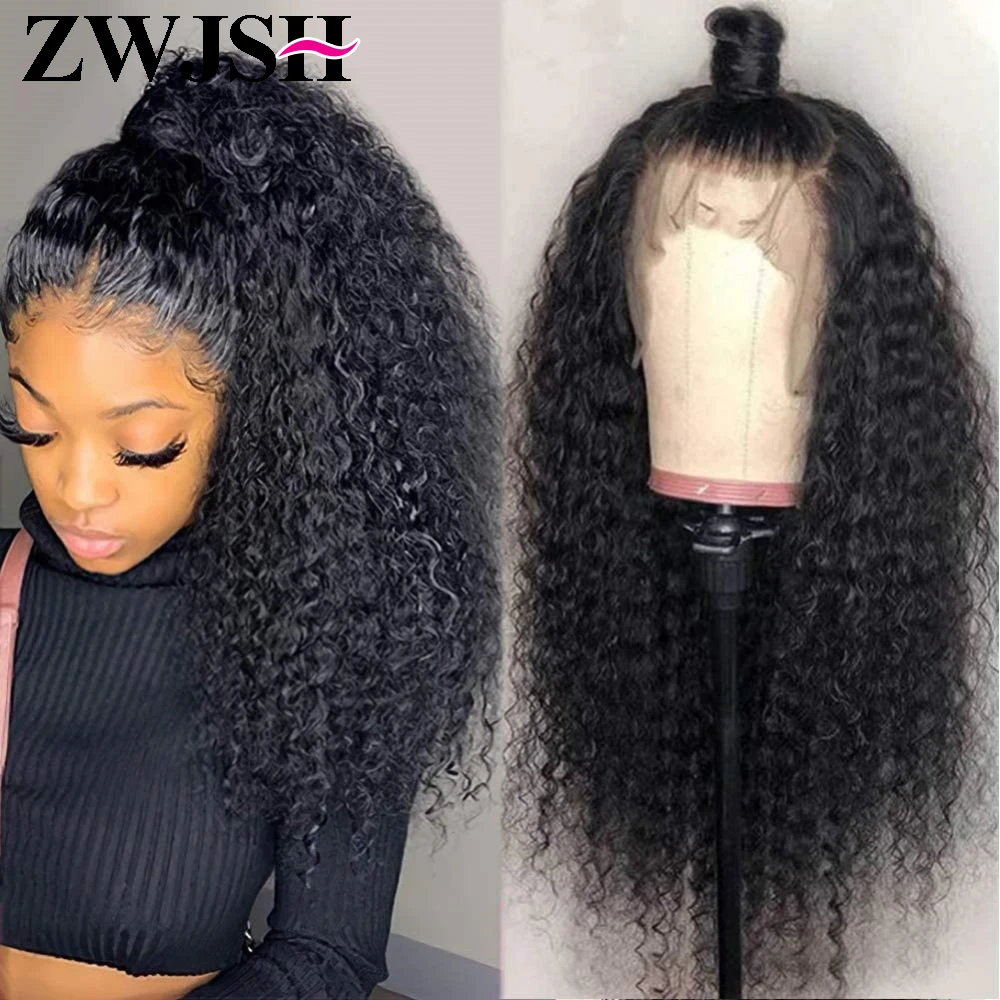 Transparent 360 Deep Wave Full Lace Human Hair Wigs On Sale Clearance Brazilian 13x4 Lace Front Wig For Black Women Pre Plucked
