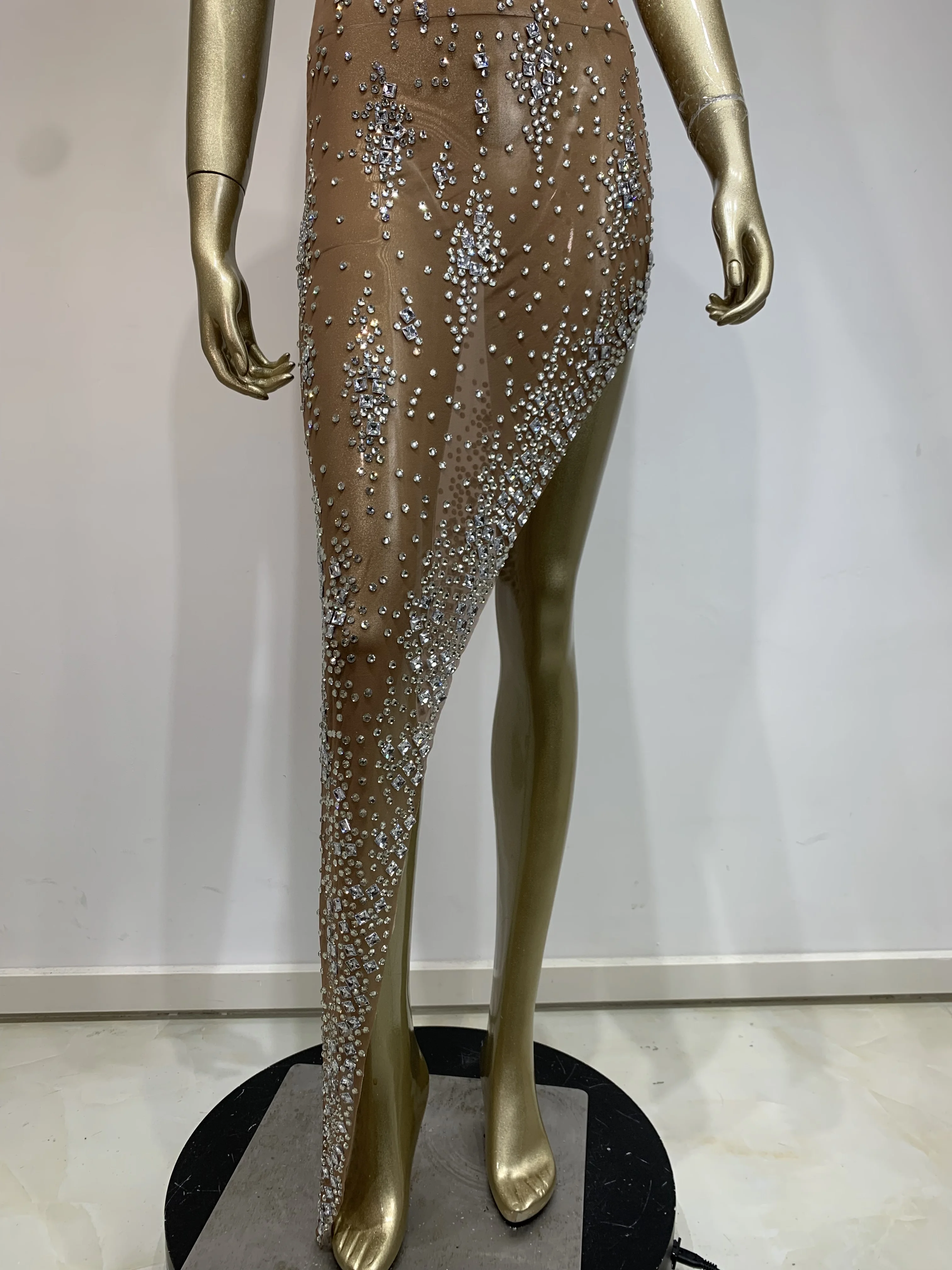 Блестящее вечернее платье со стразами женская одежда для знаменитостей дня