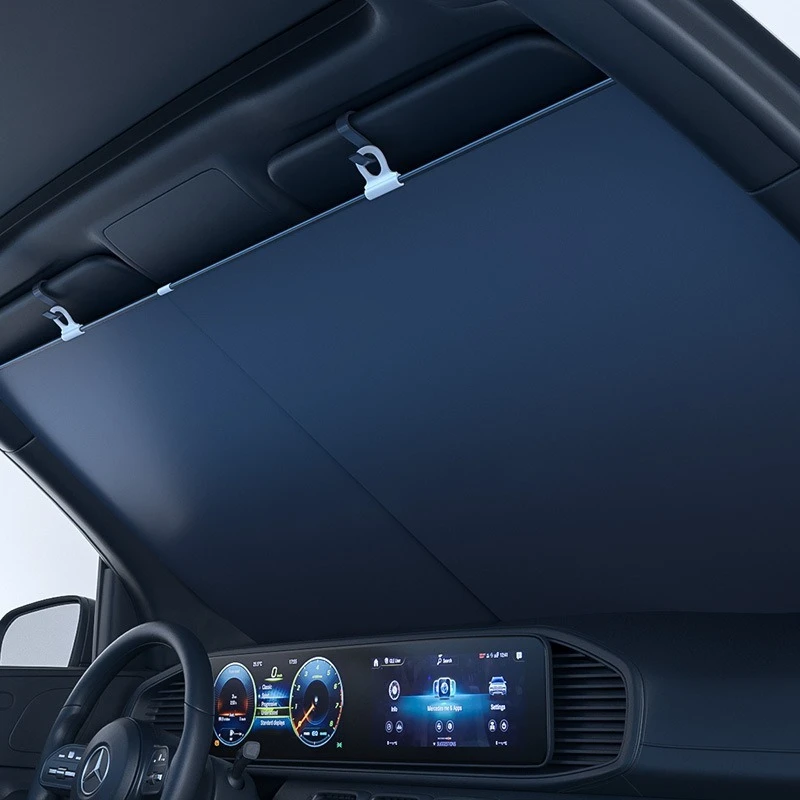 Выдвижной двойной автомобильный солнцезащитный козырек для лобового стекла с