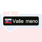 Словацкий флаг Словакия 10 х2, 5 см вышитые именные нашивки на заказ полосатые нашивки