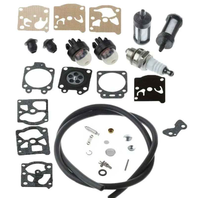 

Carburetor Repair Kit With Primer Bulb Fuel Line Filter Spark Plug Grommet For STIHL FS44 FS36 FS40 Carb Repair Kit