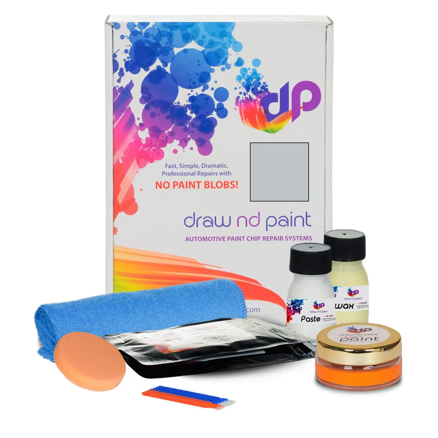 

DrawndPaint compatible with Range Rover Automotive Touch Up Paint-zamfattening SILVER MET - 737 - Essential Care