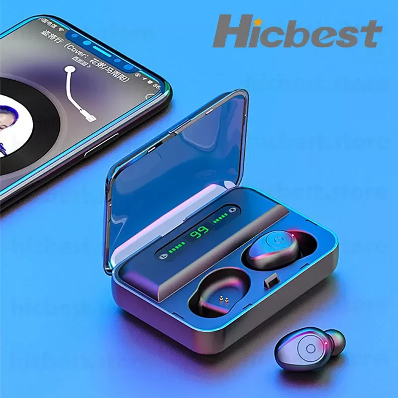 

IPX7 Waterproof TWS Earphones Blutooth 5.0 Earphone True Wireless Stereo Gym Exercise Earbuds Blueteeth Sport Earbud for iPhone