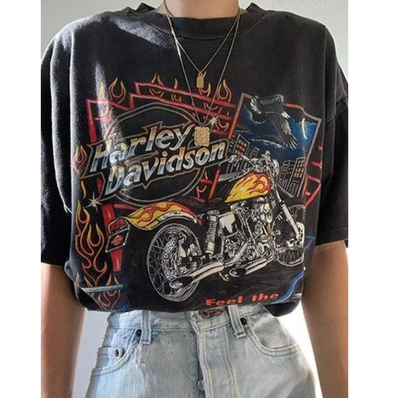 

Женский свободный топ с коротким рукавом, круглым вырезом и коротким рукавом