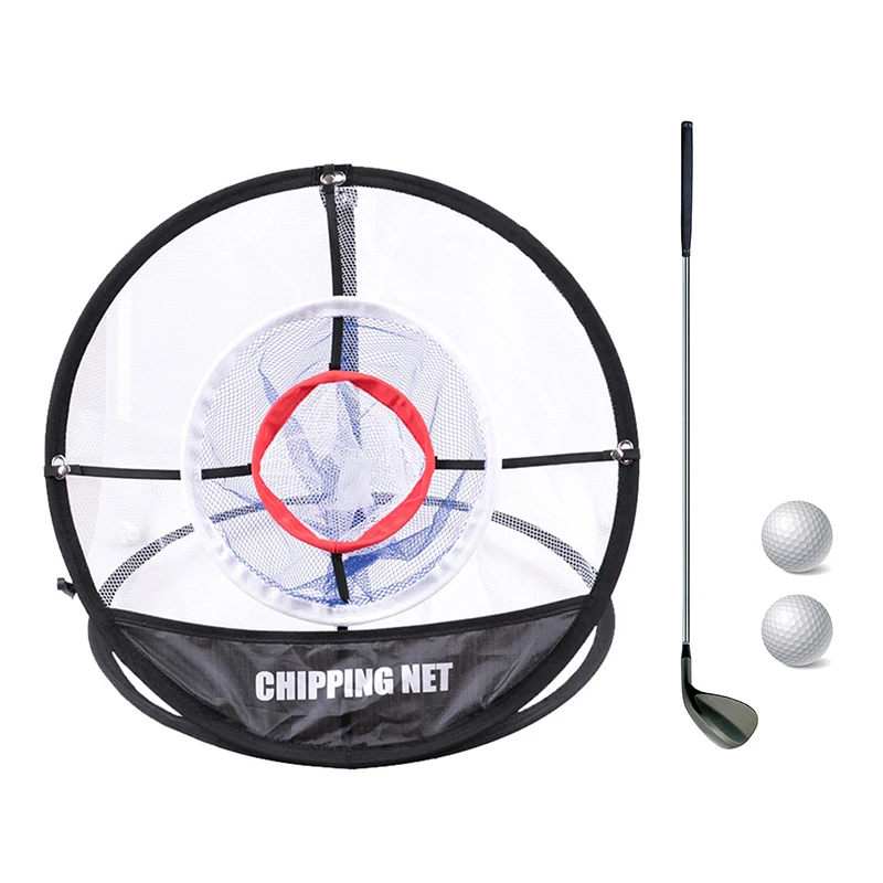 

Practial Golf Indoor Outdoor Chipping Pitching Cages Mats Practice Three Floors Net Golf Training Aids Net for Golf Beginners
