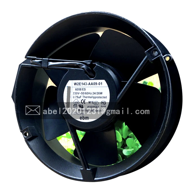 

BRAND NEW W2E143-AB09-01 230VAC ORIGINAL METAL FRAME AXIAL COOLING FAN 17251 172*51mm 4wires