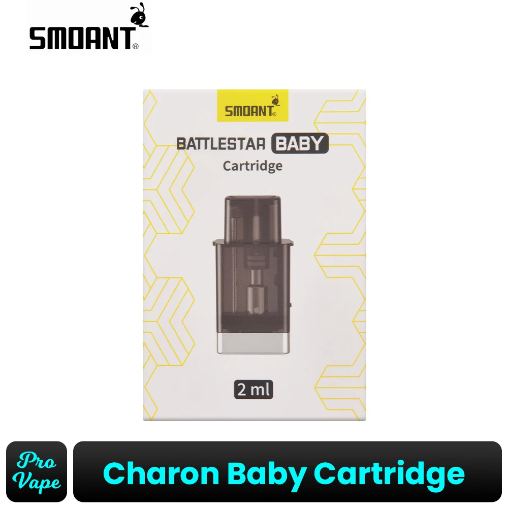 SMOANT Charon baby Pod Battlestar Baby Cartridge 2ml Veer Pod Cartridge, 0.6ohm 1.2ohm Coil Contained