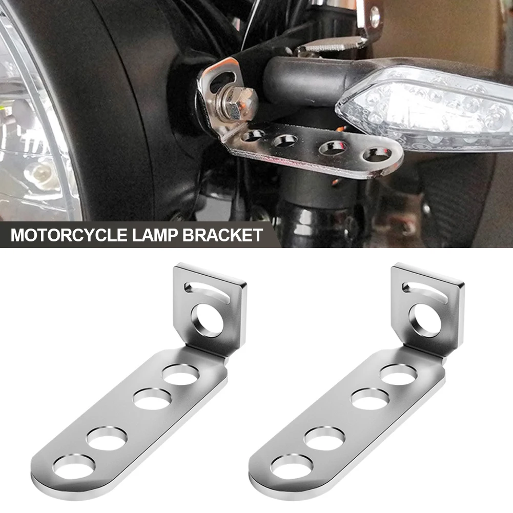 

2PCS Universal Mounting Bracket for Motorcycle Headlight Rearview Mirror Spotlight Signal Lamp Fixed Bracket Mount