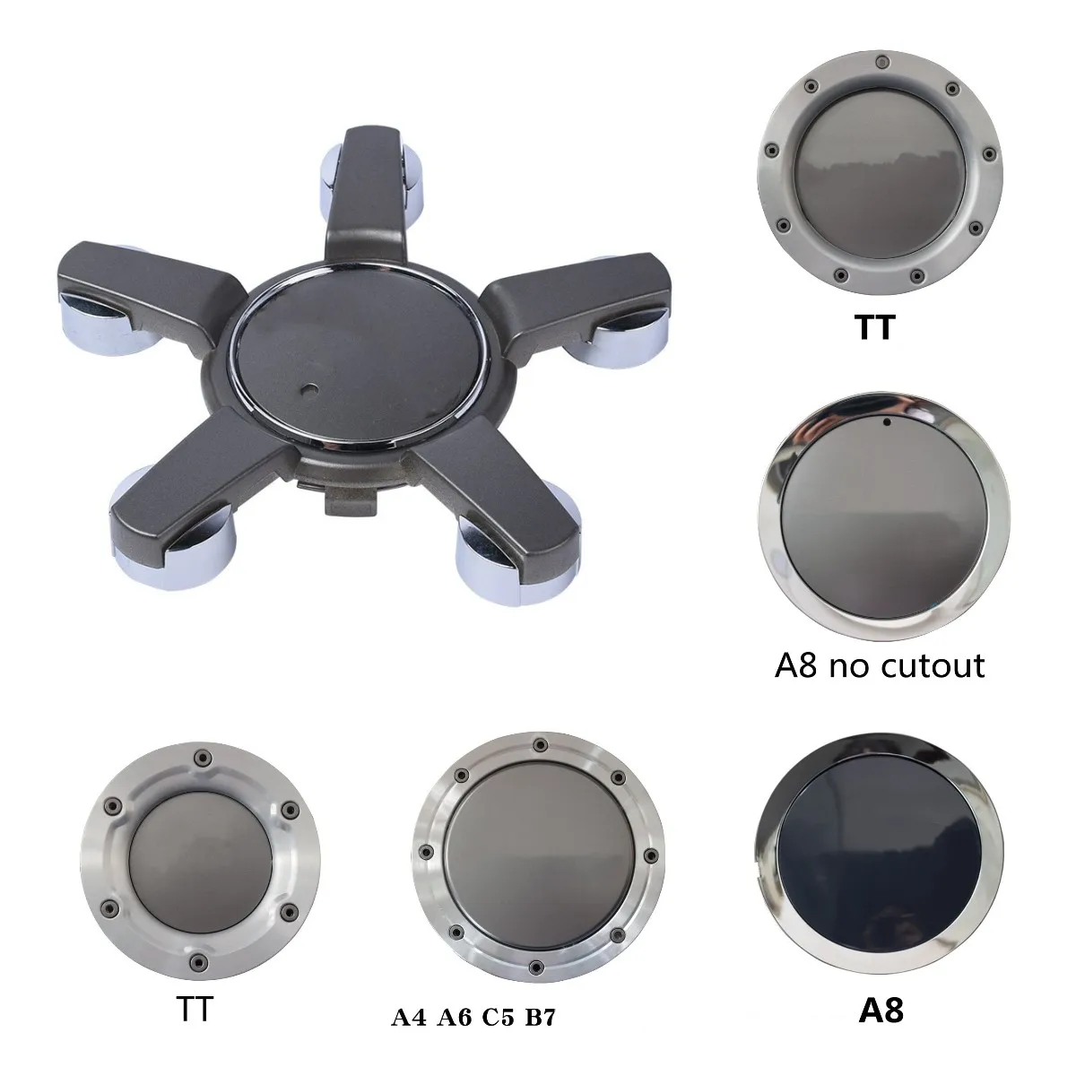 

32 models For audi a3 a4 a5 a6 a7 a8 TT S4 C5 B7 Q3 Q5 R8 RS3 RS4 RS5 RS6 RS7 RS TTS car accessories Wheel cap