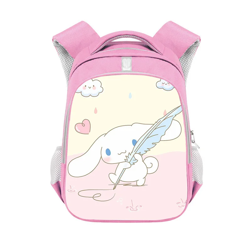 

Sanrio Series Laurel Dog Backpack Cinnamoroll Girls' School Bag Pink Reflective Strip Student Cartoon Cute Gifts Girls