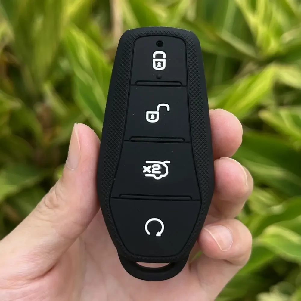 

Силиконовый чехол для автомобильного ключа, защитный чехол для BYD Han Ev Tang Dm/Qin PLUS/Song Pro/MAX/Yuan Dolphin, чехол для ключа с пряжкой, автомобильные аксессуары